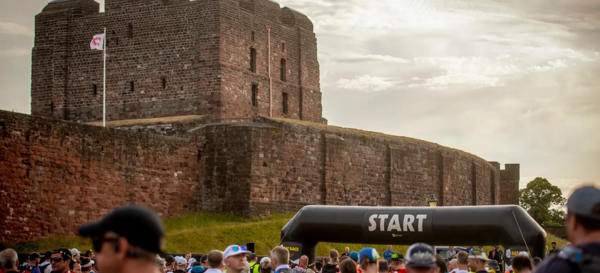 People waiting at start line