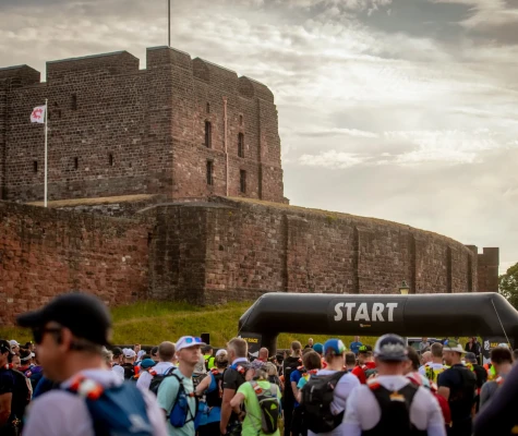 People waiting at start line