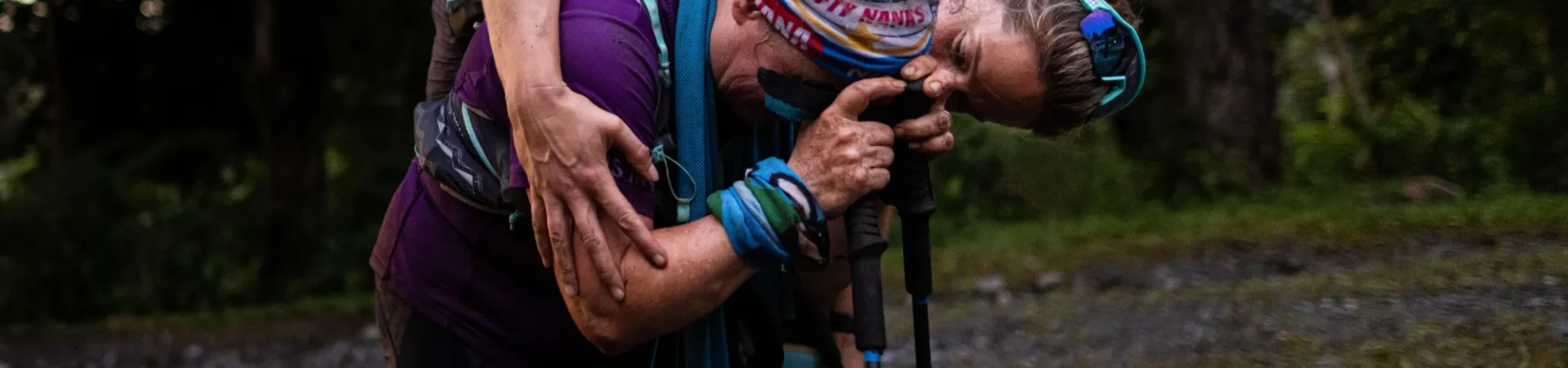 Woman comforting a fellow participant