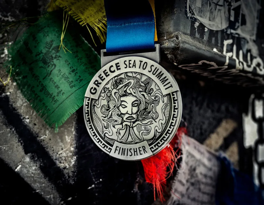 Greece sea to Summit Finisher medal