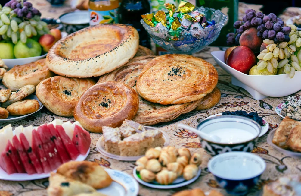 Colourful, traditional food