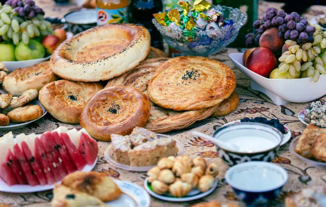 Colourful, traditional food